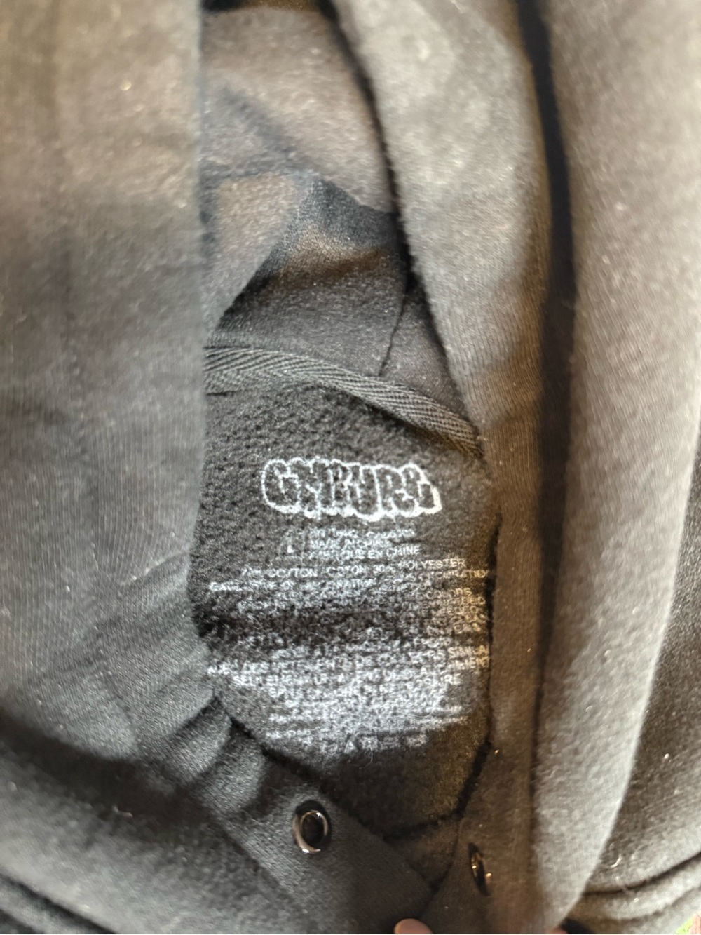 Empyre Black Graphic Hoodie Large Graffiti Skate Streetwear Pullover - Picture 10 of 10